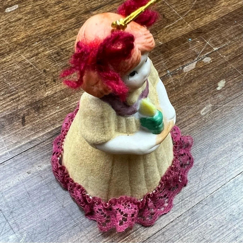 Jasco L'il Chimers Heirloom Doll Porcelain Bell Christmas Ornament #382 With Box